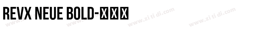 Revx Neue Bold字体转换